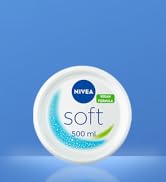 NIVEA Soft Moisturising Cream, 500 ml (Pack of 1) | Face, Body, Hands | Vitamin E, Jojoba Oil | M...