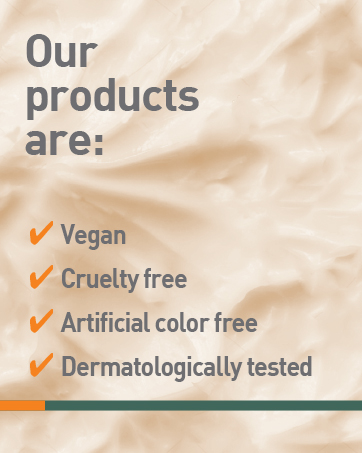 Vegan, Cruelty Free, and Dermatologically tested products