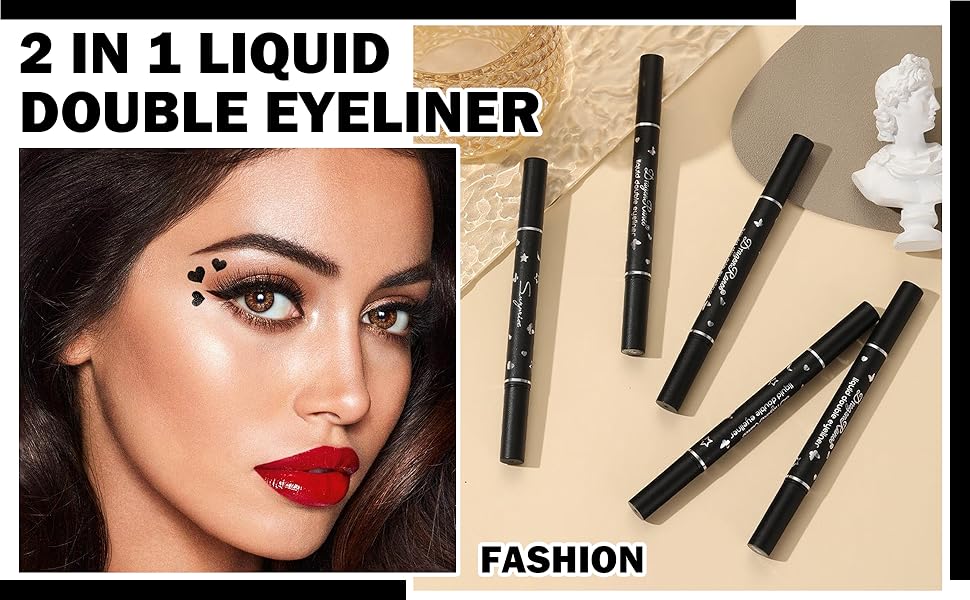 black eyeliner