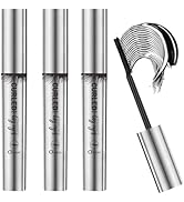 O'CHEAL 3PCS Black 4D Telescopic Mascara Waterproof, Increase Volume And Length, Curling, Quick-D...