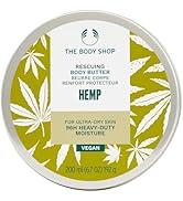 The Body Shop Hemp Body Butter (1x 200ml), Heavy-Duty Body Moisturiser for Ultra-Dry Skin, 96hr H...