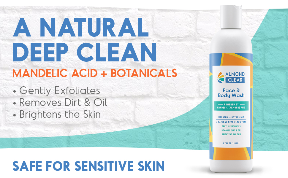 Safe and effective acne face and body wash for sensitive skin