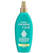 OGX Locking + Coconut Curls Air Dry Cream, No Parabens, 6 oz