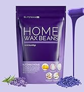 BLITZWAX Lavender Hard Wax Beads for Hair Removal - 1lb Coarse Hair Formula - Painless Wax