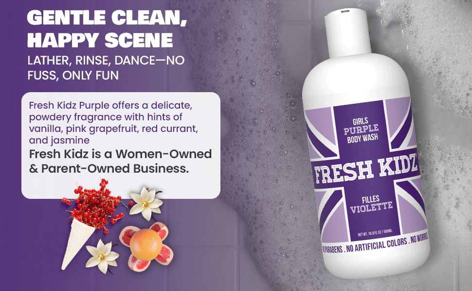 Tear-Free Hypoallergenic Dermatologist tested Natural ingredients Cruelty Free Made in USA 