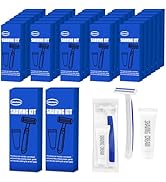 Shave Kit in Bulk Twin Blade Razors with Protective Cap,Disposable Razors in Bulk Shaving Cream f...