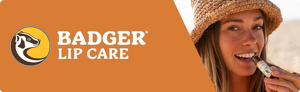 Badger Organic Lip balms for lip protection