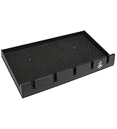 Segbeauty Barber Clipper Tray, Holder and Rack, Anti-Slip Black Salon Organizer, Razor Case, 5 No...