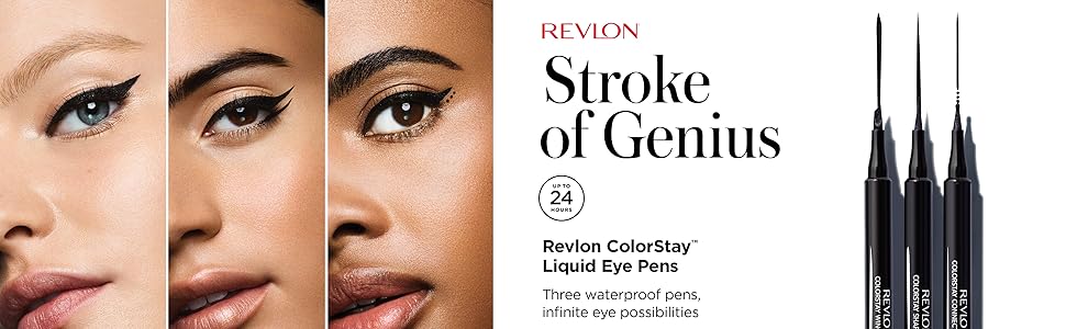 Revlon Colorstay Sharp Line Liquid Eye Pen Waterproof Eyeliner Smudge-proof Longlasting Eye Makeup