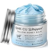 HealthyDerm Copper Peptides GHK-Cu Beef Tallow for Skin: Blue Balm with Methylene Blue, Manuka Ho...