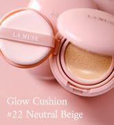 LA MUSE Glow Cushion Foundation No.22 Neutral Beige | Matches Your Skin Tone Perfectly, Hydrating