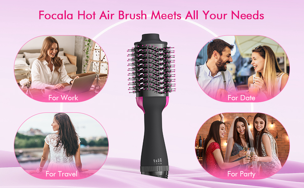 Hair Dryer Brush Blow Dryer Brush Hot Air Brush One Step Hair Dryer and Styler Volumizer