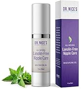 Dr. Nice's Moisturizing Gel - Lanolin-Free Nipple Cream for Breastfeeding - Nursing Essentials Wi...