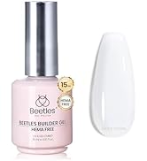 Beetles Builder Gel for Nails Hema Free 7 in 1 Milky White Strengthener Gel for Nail Apex & Nail ...