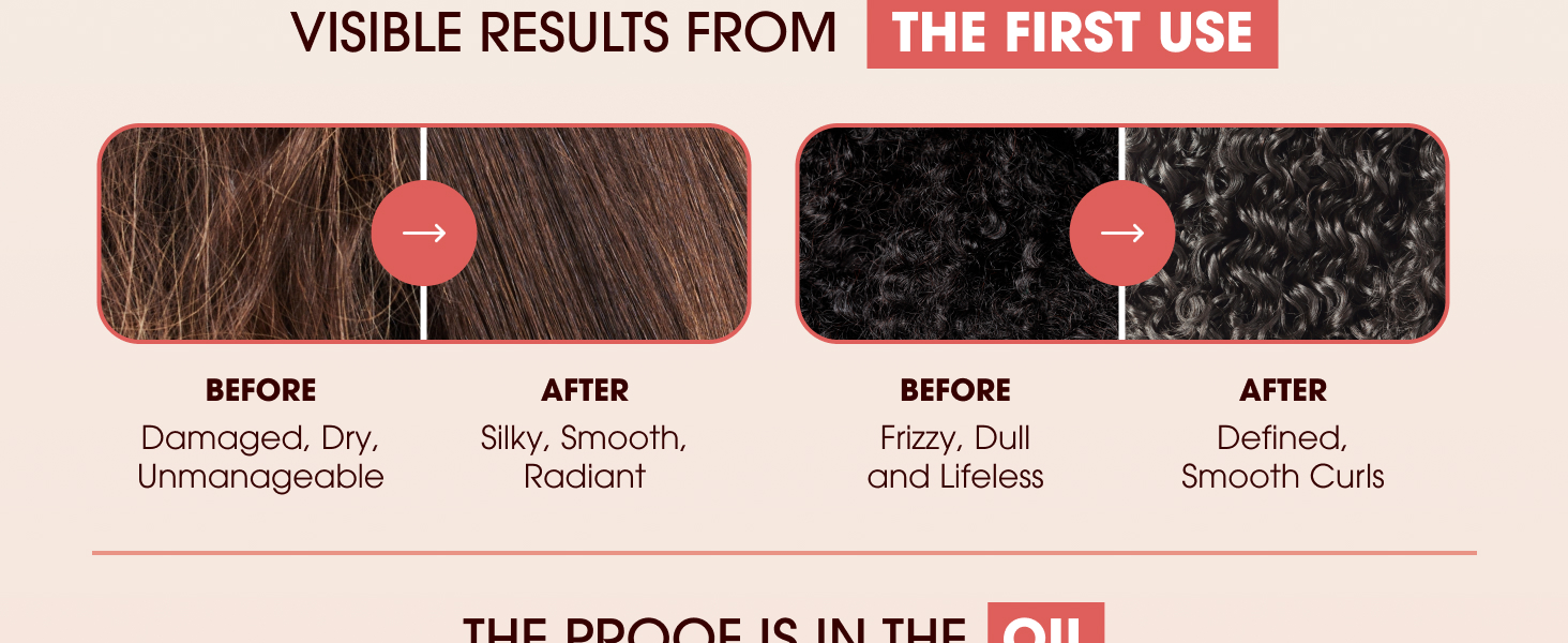 results argan oil hair