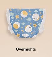 The Honest Company Clean Conscious Overnight Diapers for Sensitive Skin | Hypoallergenic, Fragran...