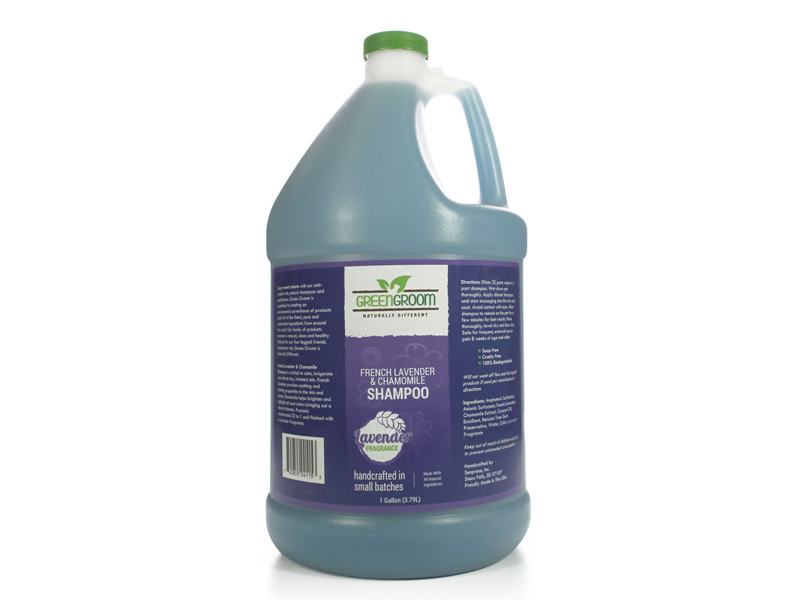 green groom french lavender pet shampoo 1 gallon for dogs cats professional groomers concentrate