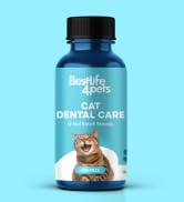 BestLife4Pets Oral Health for Cats - Cat Dental Care Supplement Anti inflammatory Pain Relief for...