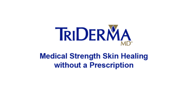 TriDerma MD Medical Strength Skin Healing without a Prescription Logo