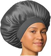 Kitsch XL Satin Bonnet for Sleeping - Softer Than Silk Hair Bonnet for Women - Secure Fit, Adjust...