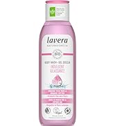 lavera Indulgent Body Wash - cleansing with organic wild rose & cotton - pH-neutral formula, prot...