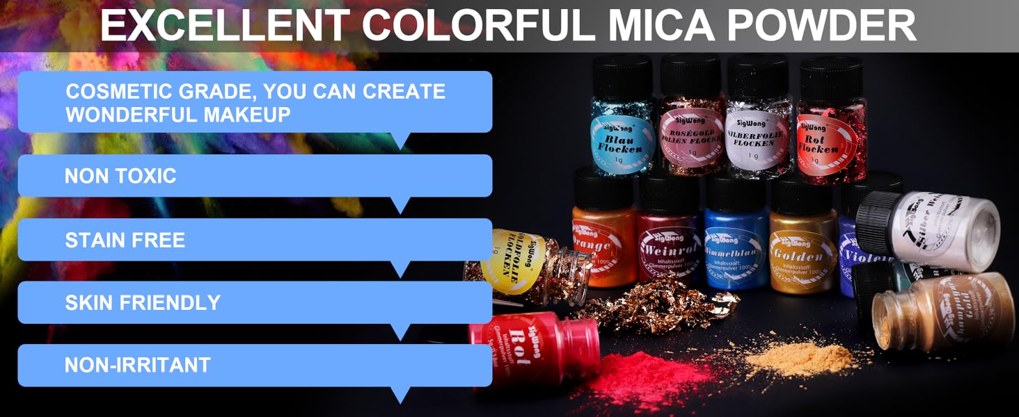 excellent colorful mica powder mica powder resin dye resin pigment resin pigment powder