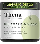Organic Relaxation Bath Therapy Relaxing Eucalyptus Peppermint Arnica Oil, for Stress Relief Musc...