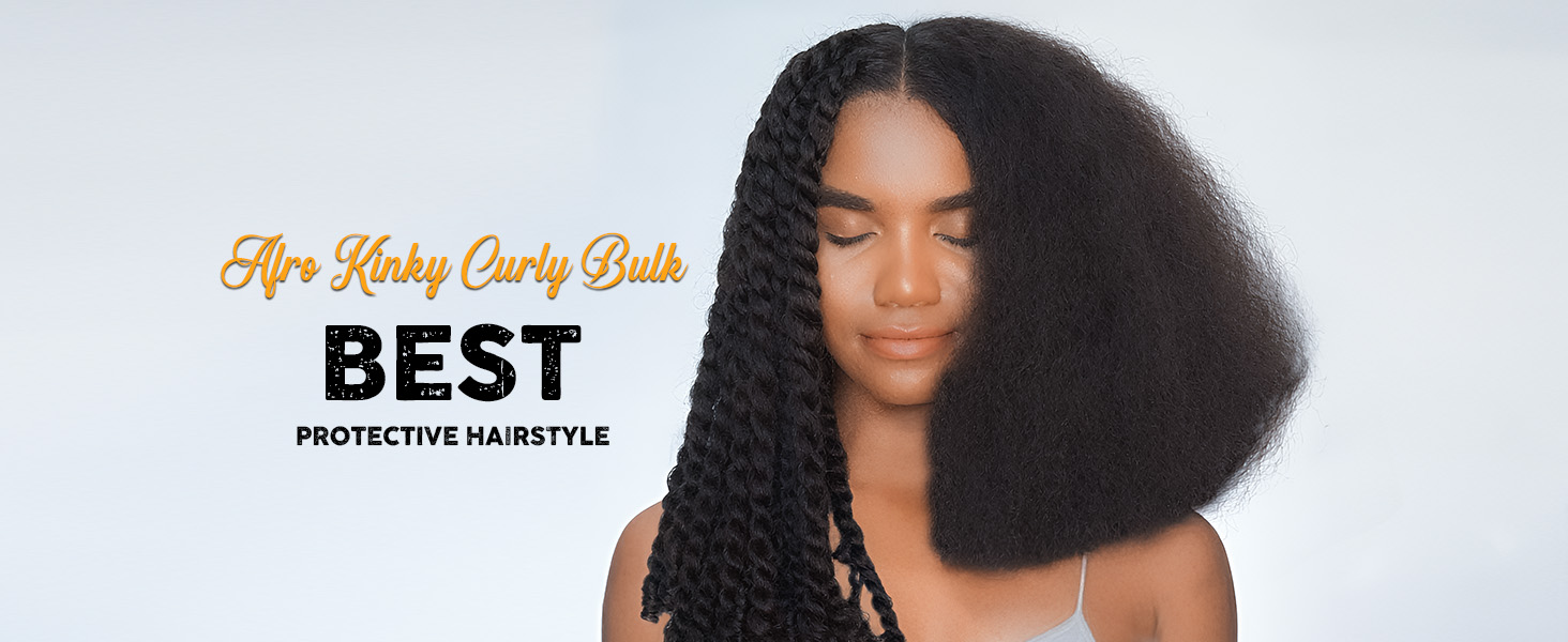 afro kinky curly human hair