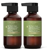 THEORIE Tea Tree and Ginger Travel Set - Invigorating Shampoo & Conditioner minis - Stimulate & R...