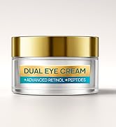 Elvira Dual Eye Cream with Advanced Retinol, Peptides, Caffeine for Puffy Eyes and Dark Circles, ...