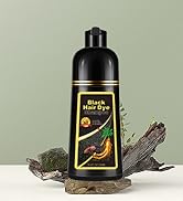 Instant Black Hair Dye Shampoo 3 in 1, 100% Gray Coverage, Hair Color Shampoo.