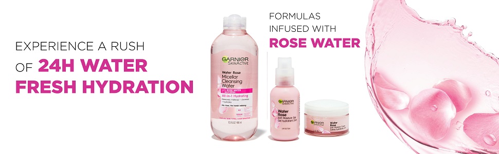 garnier micellar rose water for hydrated skin