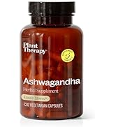 Plant Therapy Ashwagandha Capsules Manufactured in USA 4 Month Supply Promotes Relaxation and Emo...
