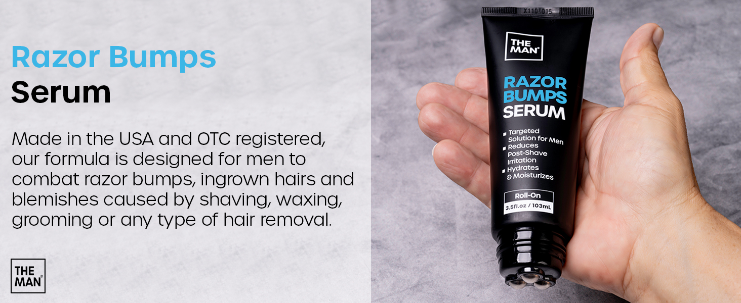 razor bumps serum for men, the man razor bumps, ingrown hair solution for men