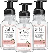 J.R. Watkins Foaming Hand Soap with Pump Dispenser, Moisturizing Foam Hand Wash, Alcohol-Free and...