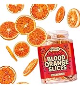 5 oz(140g) Dried Blood Orange Slices, Dehydrated Fresh Blood Orange for Cocktails Baking Tea Snac...