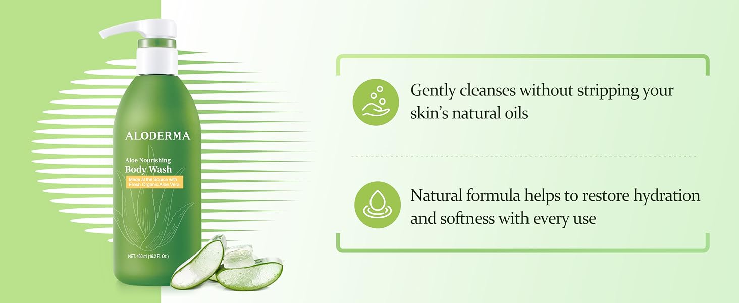 aloderma aloe nourishing body wash