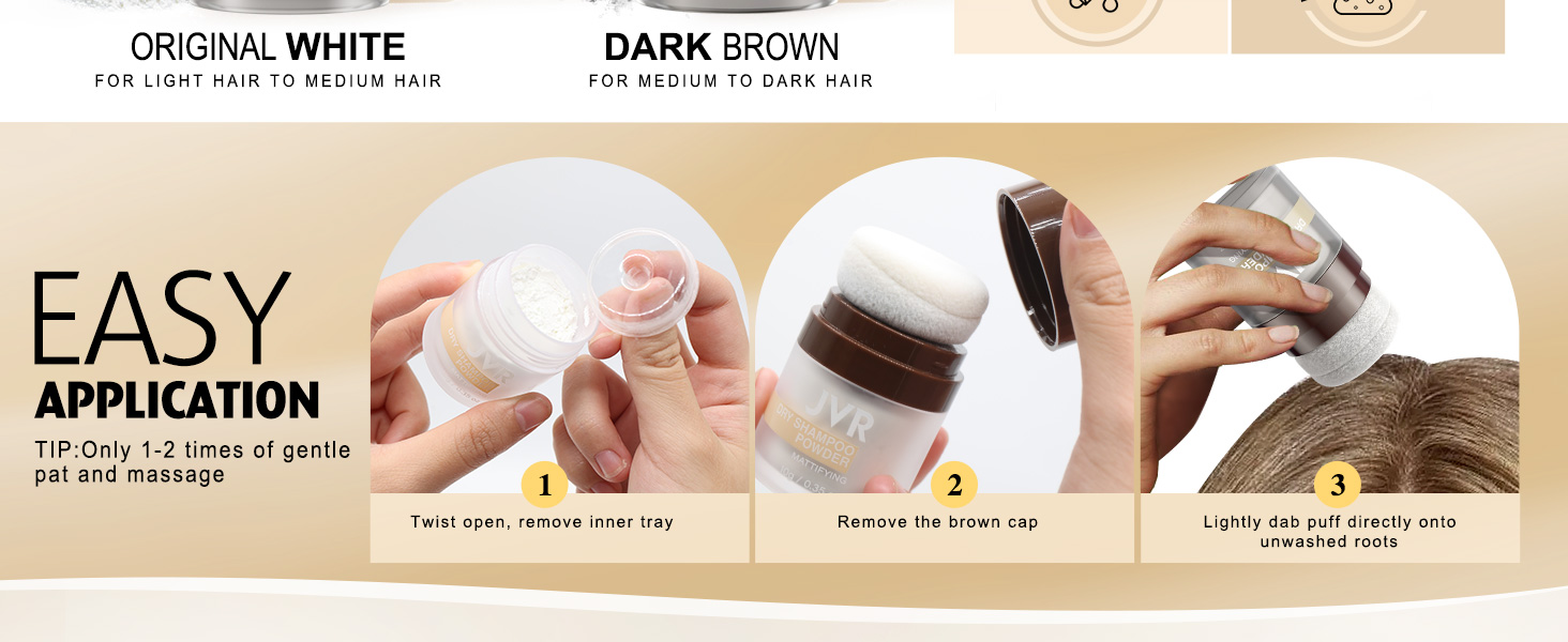 JVR dry shampoo powder