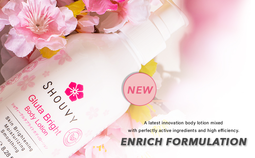 SHOUVY Glutathione Skin Brightening Body Lotion