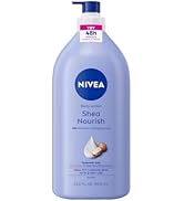 NIVEA Shea Nourish Body Lotion for Dry Skin with Hyaluronic Acid, Shea Butter and Deep Nourishing...