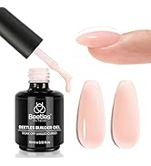 Beetles Builder Gel for Nails, 5 in 1 Builder Strengthener Gel Nude Color Jelly Gel Beige Gel Bui...