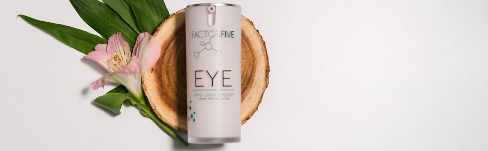 Eye cream on white countertop