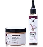 NaturAll Jamaican Black castor Oil & Chebe Oil & Braiding Gel - Hair Care Bundle for Frizz Contro...