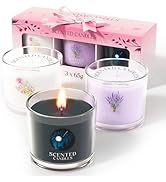 CHILLFLAME Scented Candles Gifts for Men, Scented Candles Gift Set for Her, 3 Scented Votive Cand...