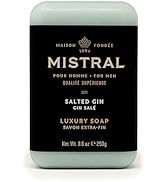 Mistral Salted Gin Luxury Bar Soap for Men | Men’s Natural Soap Bar | Paraben, Phthalates Free | ...