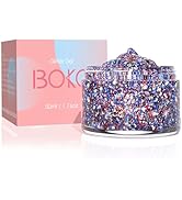 Boko 50ML Red White Blue Body Glitter Gel, 4th of July Chunky Glitter for Face Hair Body Pride Ma...