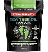 EXTRA STRENGTH Tea Tree Oil Foot Soak with Epsom Salt - Made in USA - for Toenails, Athlete's Foo...