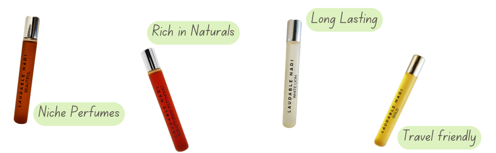 Niche Perfumes, Rich in Naturals, Long Lasting, Travel Friendly