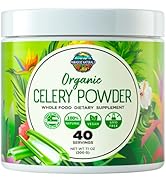 Organic Celery Juice Powder (40 Servings) Supports Gut Health, Detox Juice Cleanse, Boost Energy ...