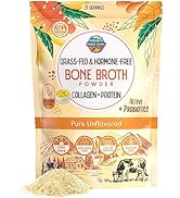 100% Grass-Fed Beef Bone Broth Probiotic-Rich Protein Collagen Powder -Made in USA- 15g Protein, ...